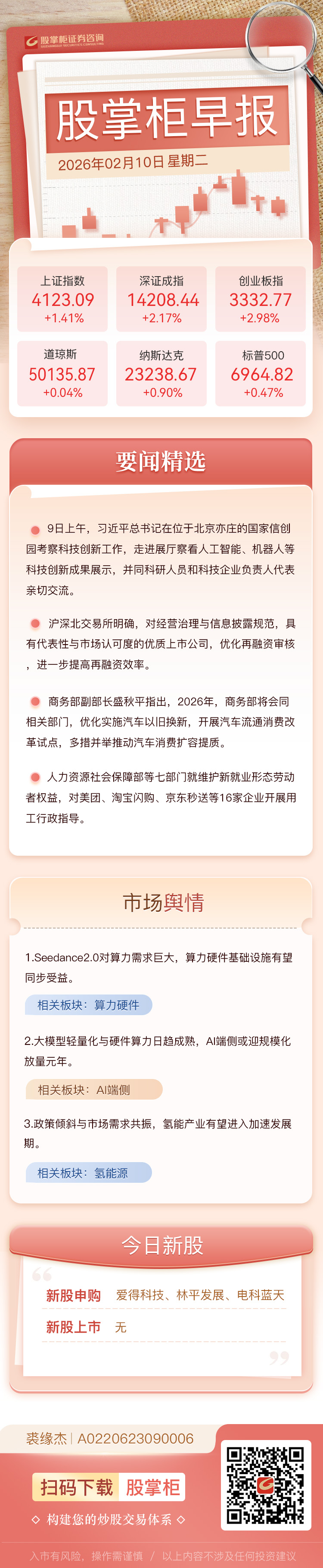 股掌柜早报：再融资市场迎来一揽子政策